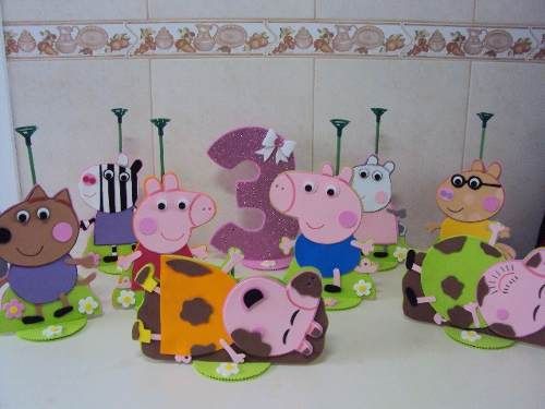 Enfeites Para Mesas Peppa Pig